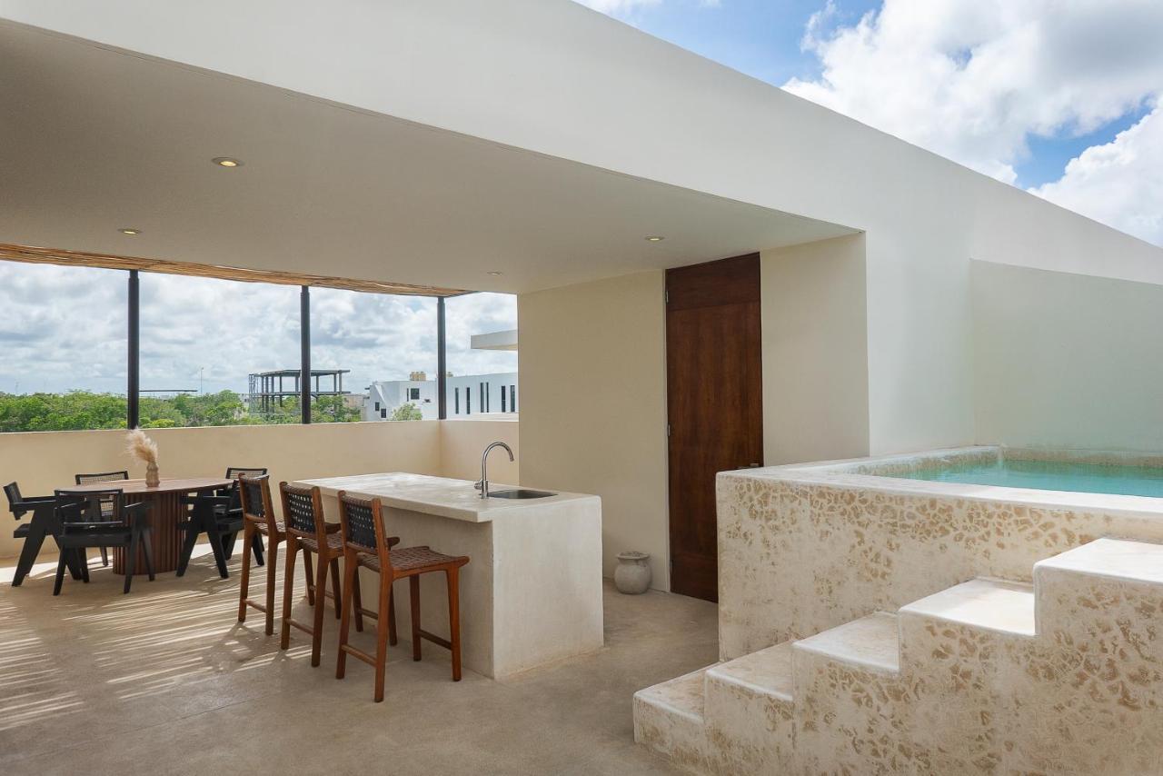 2 Bedbath Private Rooftop & Pool For 6 Тулум Екстер'єр фото